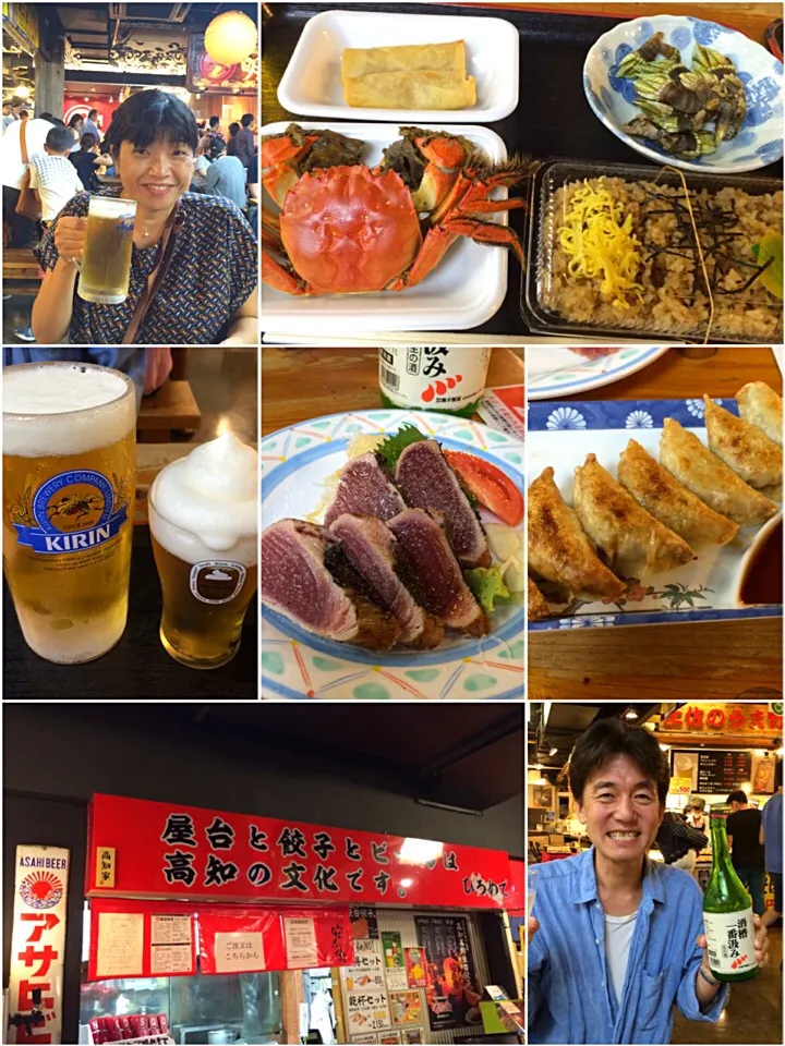 2016.9.17 ひろめ市場でブランチ🍻🍻🍻|ゆみずさん