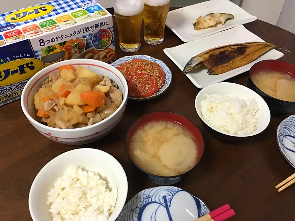 肉じゃが♪ 当選したリードを落し蓋に使いました。 とても美味しく煮込めました。|かおちゃんさん