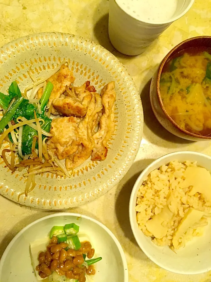 豚の生姜焼き定食|MIEKO 沼澤三永子さん