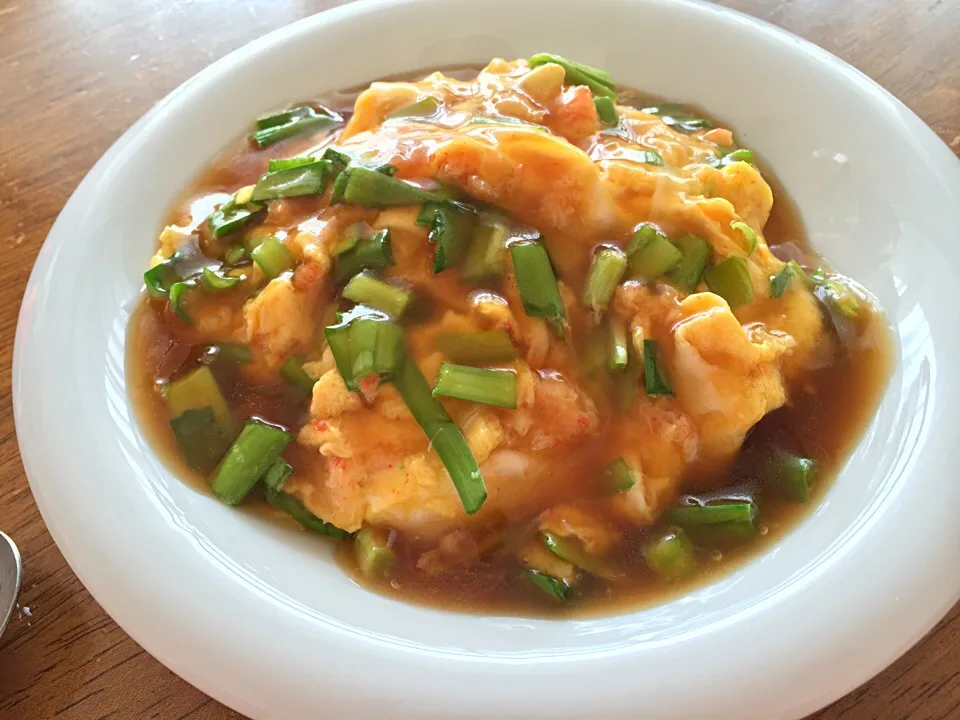 カニ缶もらったので その2：天津飯|さんだーさん