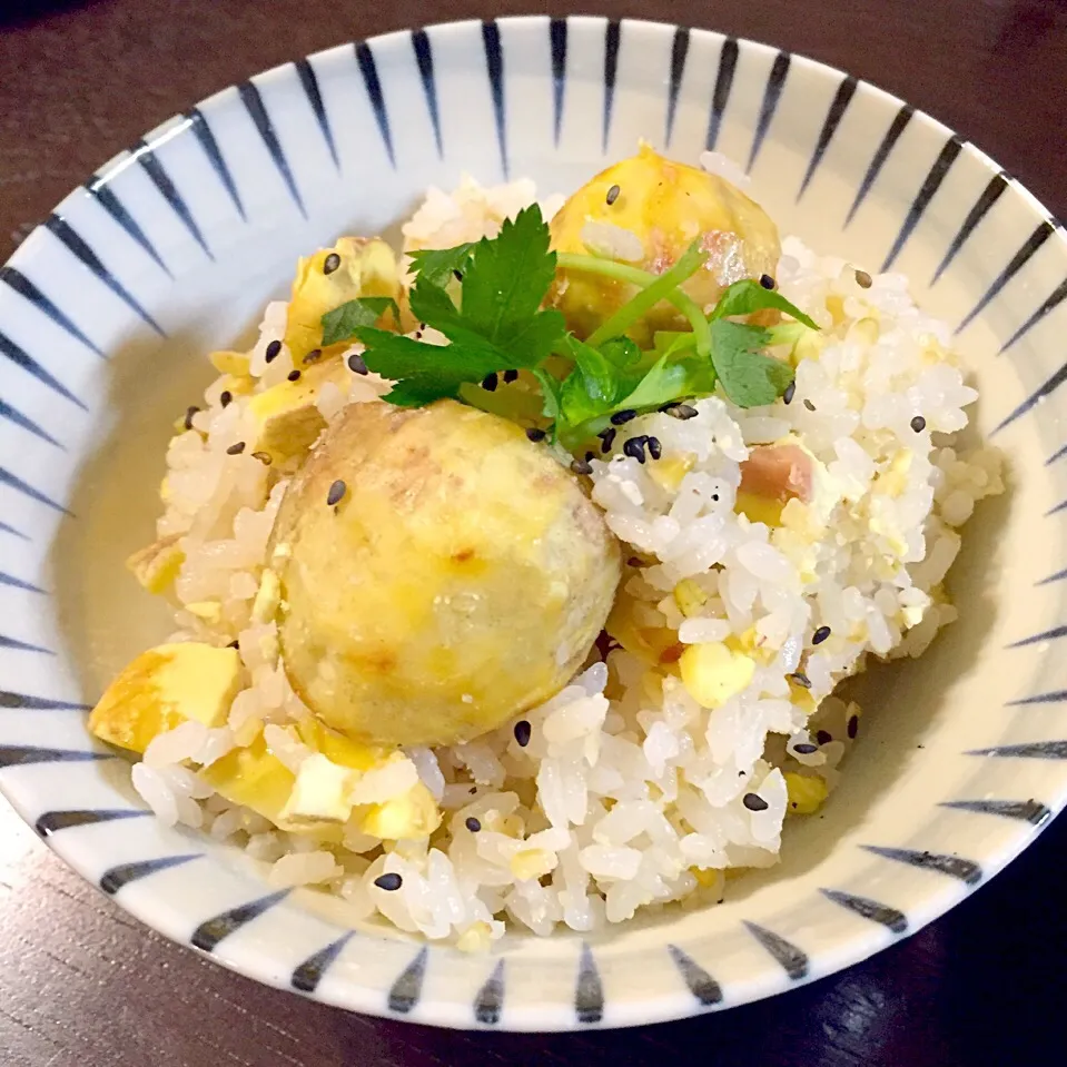 今年初✨栗ご飯🌰フリーカ入り♫•*¨*•.¸¸♪|シロンさん