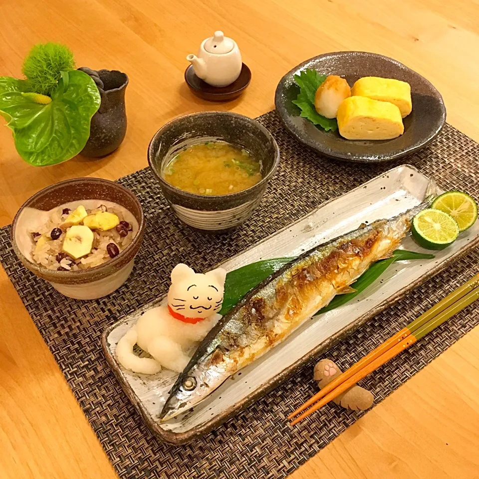 秋刀魚定食|jarinkoさん