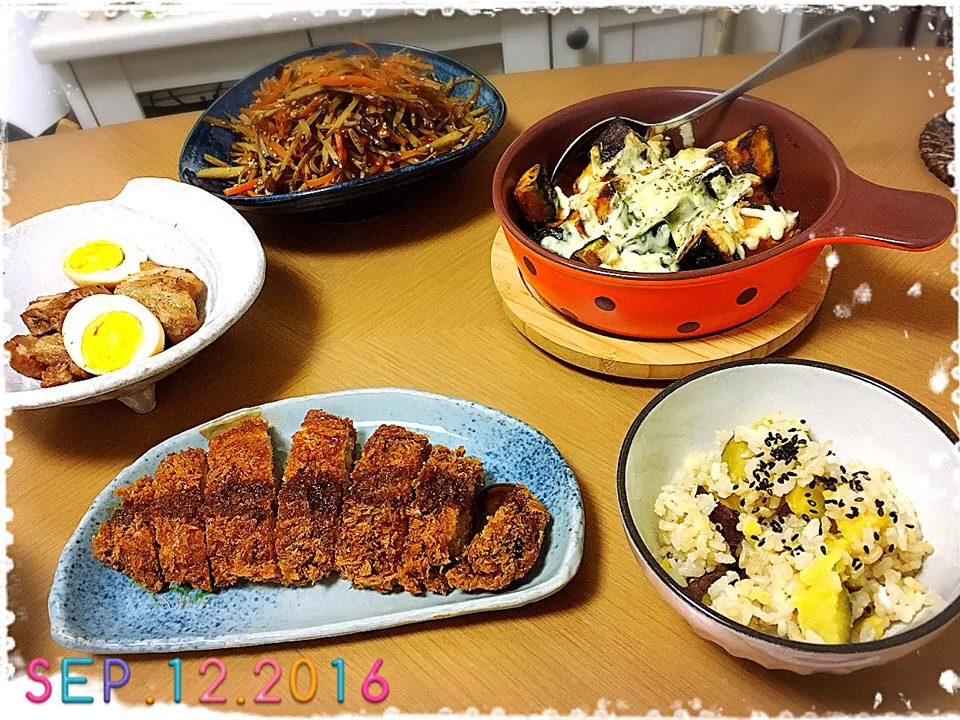 Snapdishの料理写真:9/12の夕ご飯🍴|みきぴょん♪さん