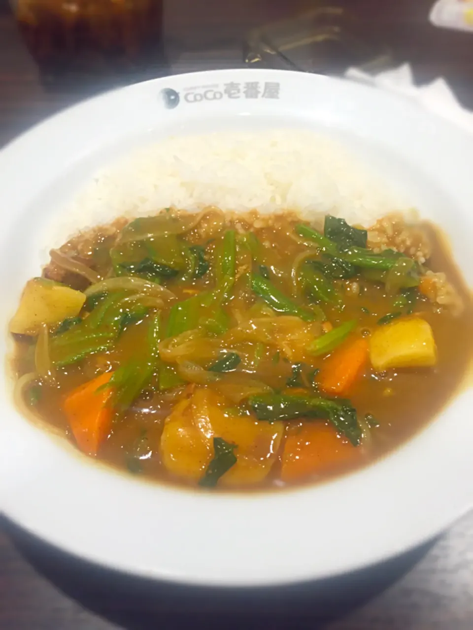 CoCo壱のチキンほうれん草カレー♡|あちゃむ(*˘︶˘*).｡.:*♡さん