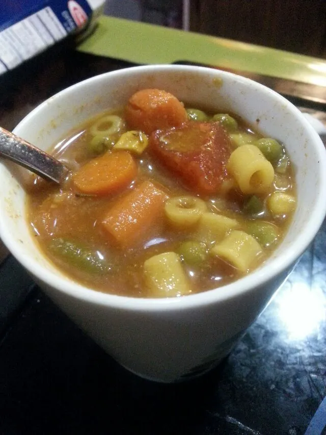 Snapdishの料理写真:cup of minestrone soup.|Polly Gelfusoさん