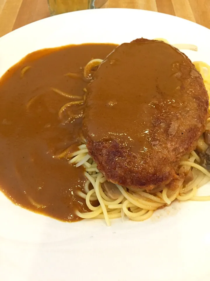 ハンバーグカレーパスタ|norishioさん