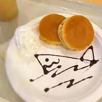 ミニパンケーキ鮫の絵付き❤️|たまさん