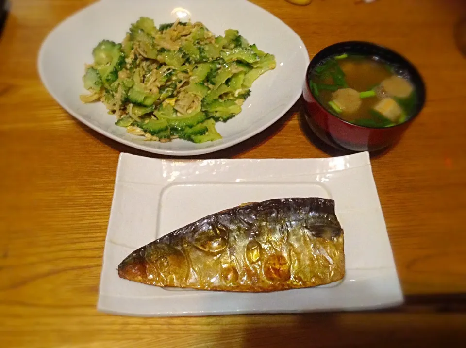 塩鯖定食 夕飯のおかず|うーさまのははさん