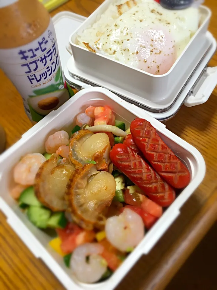 9月21日 コブサラダ弁当🍱🍅|かよっぺさん