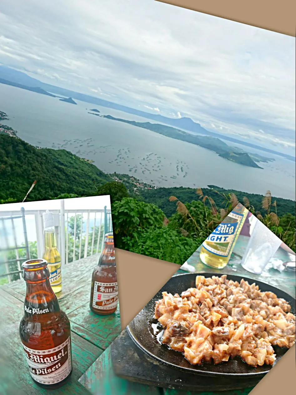 09/18 ３時のおやつ
 San Miguel beer＆sisig(豚耳の鉄板焼)|津田 健次 Kenji Tsudaさん