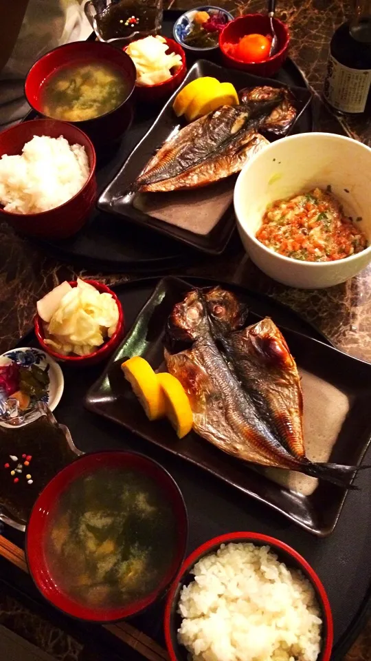 アジの干物💓定食|💍ごはん🍚さん