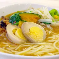 肉味噌ラーメン！紀文の麺と手作り肉味噌、煮卵で大幅カロリーカット！|山中 美緒さん