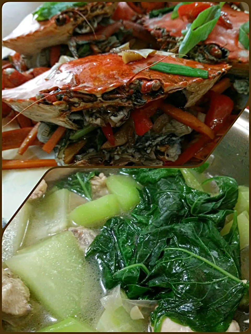 crab w/ oyster sauce.....tinolang manok...phil..dish|lynnさん