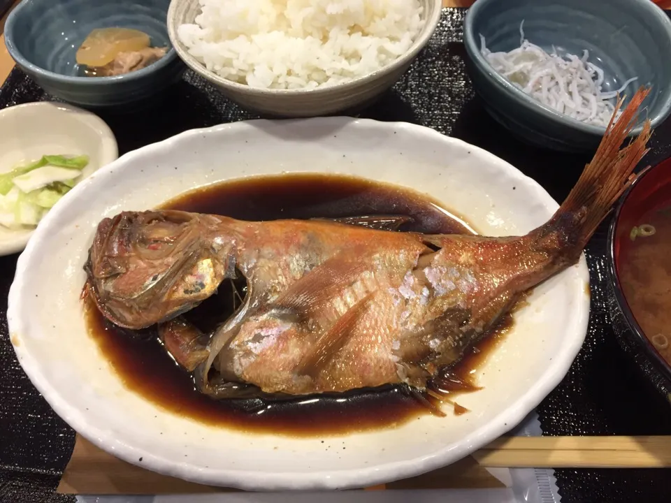 金目鯛の煮付け定食🐟|まさとさん