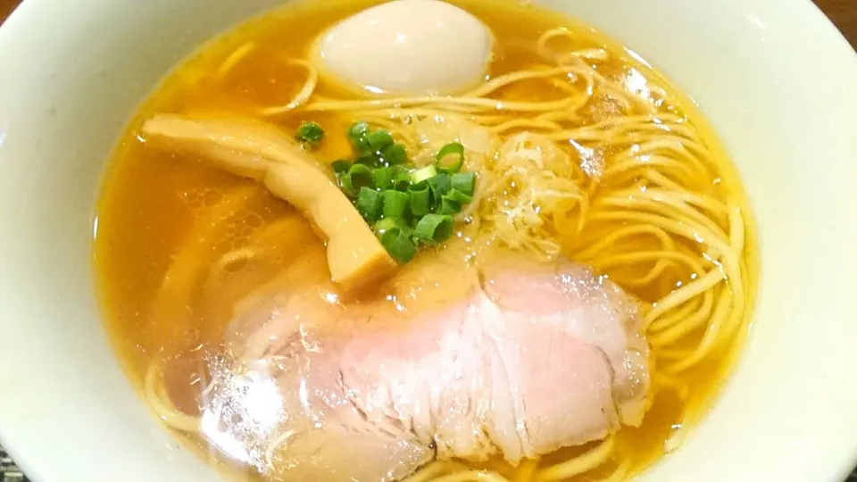 2016年100投稿目！ ビブグルマン2016掲載 らぁ麺 やまぐち の 味玉入り追い鰹中華そば ＠高田馬場、西早稲田、面影橋16100|大脇さん