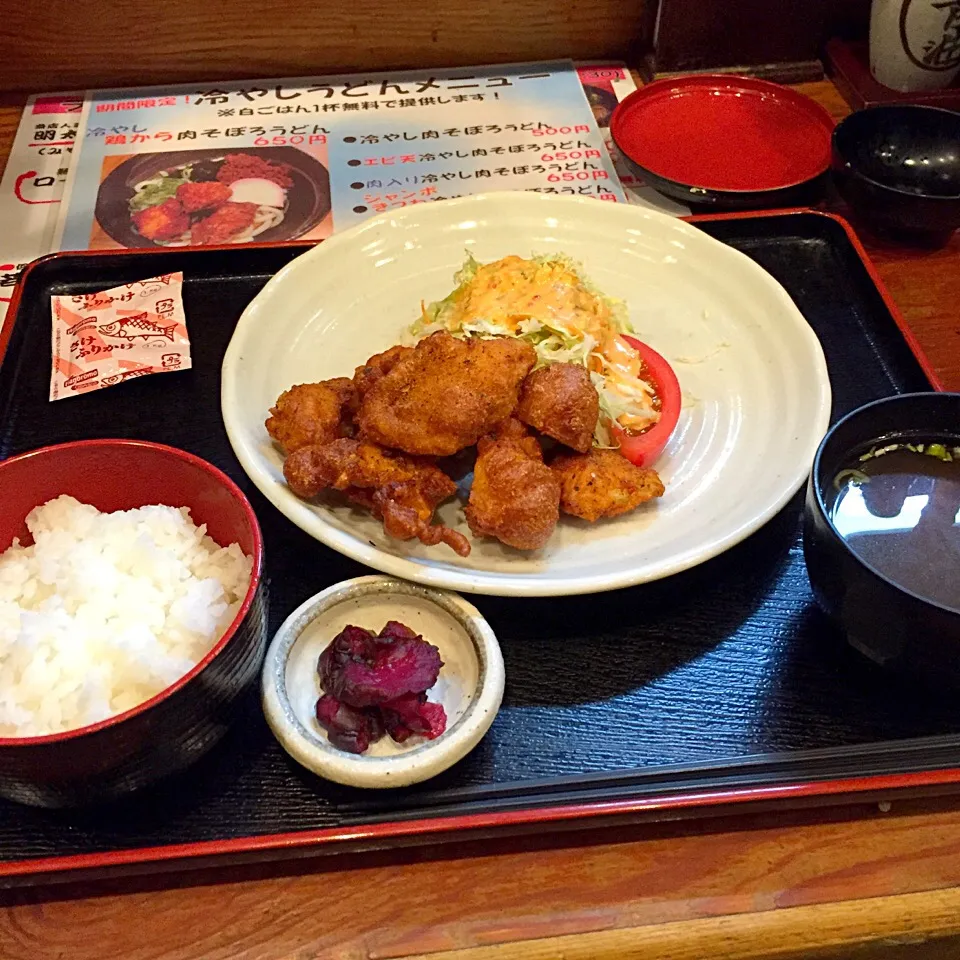 若鶏の唐揚げ定食*\(^o^)/*|すかラインさん