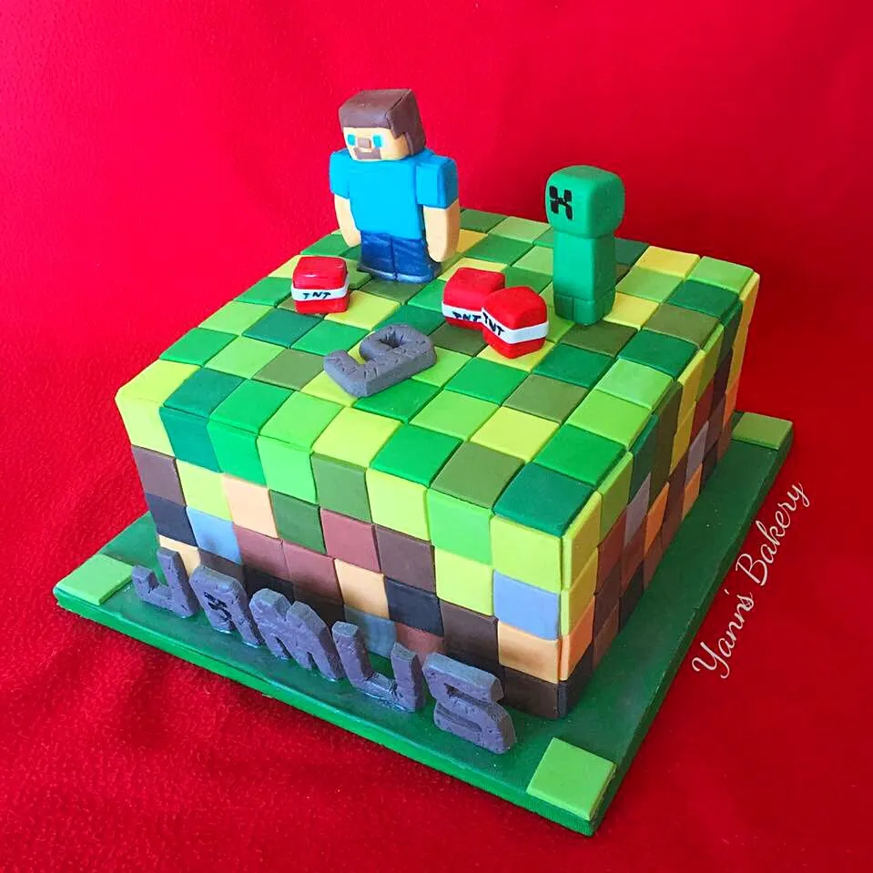 Mind Craft Fondant Cake
Minecraftのフォンダンケーキ|Yannさん