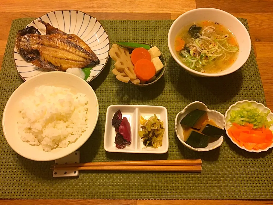 鯵の干物定食|Rohaさん