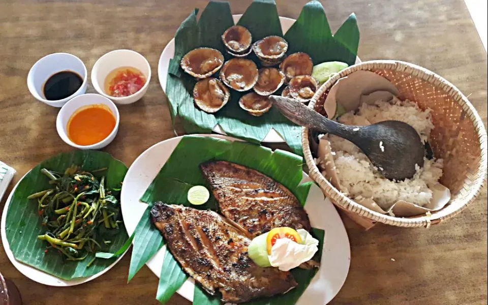 Ikan Kakap dan Kerang Bakar|retty pbさん