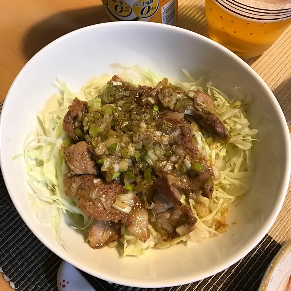 ネギ塩豚丼|こずこずさん