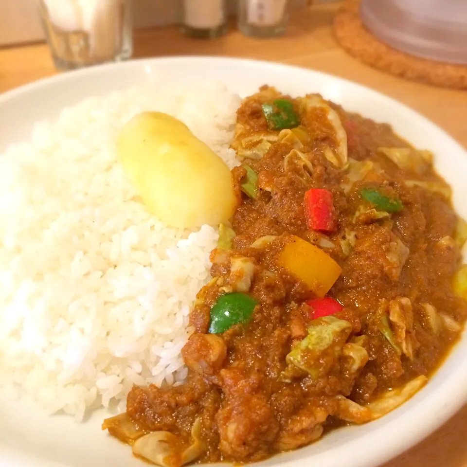 チキンカレー野菜トッピング|hiroshixさん