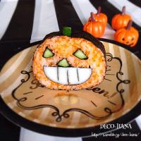 ジャックオーランタンの飾り巻き寿司◡̈⃝♩