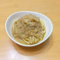 なめ茸とおろしのパスタ|にゃーごんさん