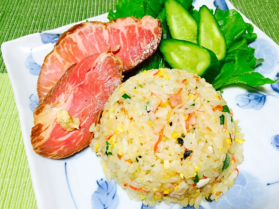 Roastbeef and Fried rice|Jaimie Alvarezさん