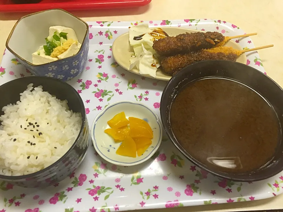 【競輪場メシ】四日市競輪場 勝一の串カツ定食|あつしさん