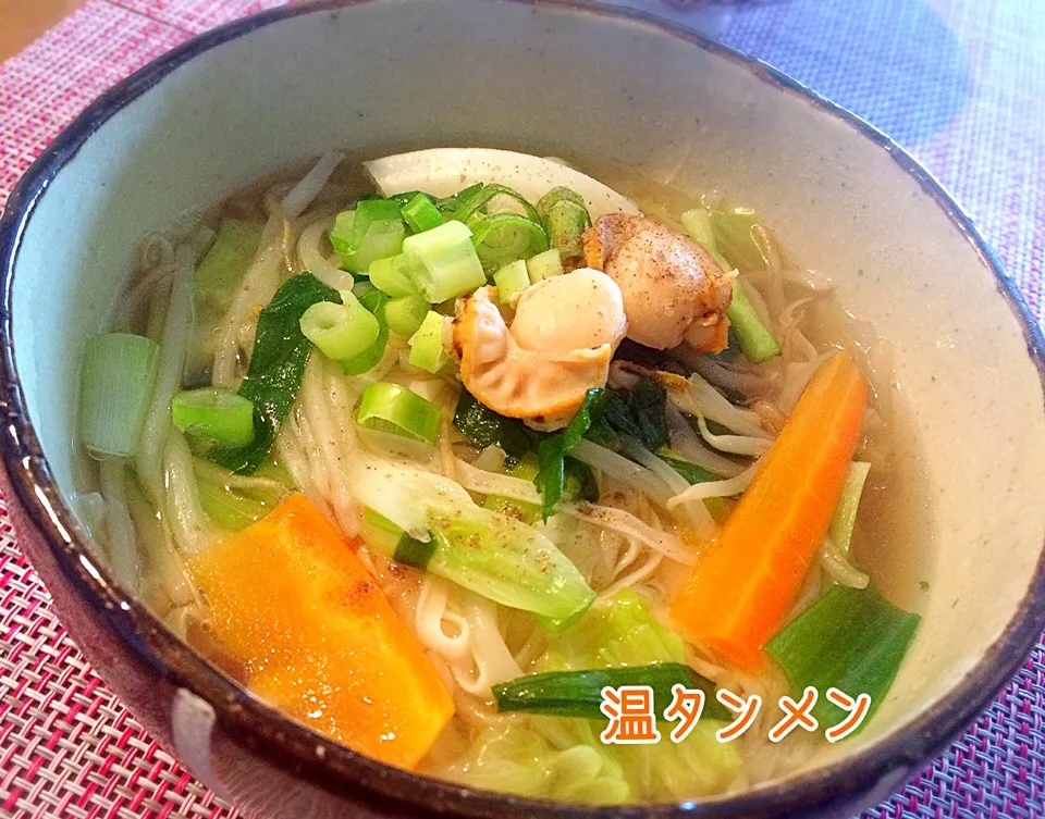 智ちゃんの✨すぐ出来ちゃう冷しタンメン💛を熱々で糖質ゼロ麺で✨👌|咲きちゃんさん