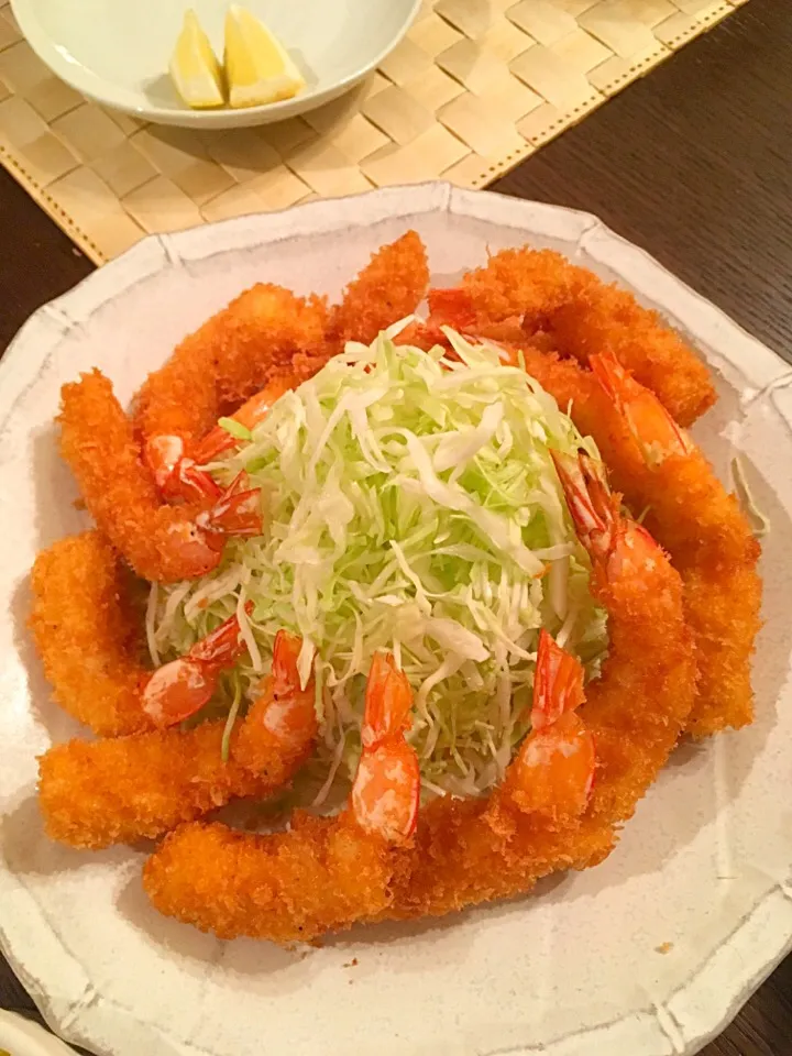 Snapdishの料理写真:エビフライ祭り🍤🍤🍤|河田 こころさん