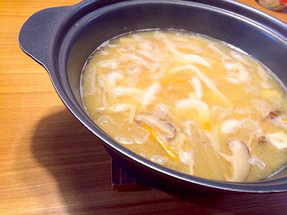 Snapdishの料理写真:豚汁うどん&おじや|pigmegさん