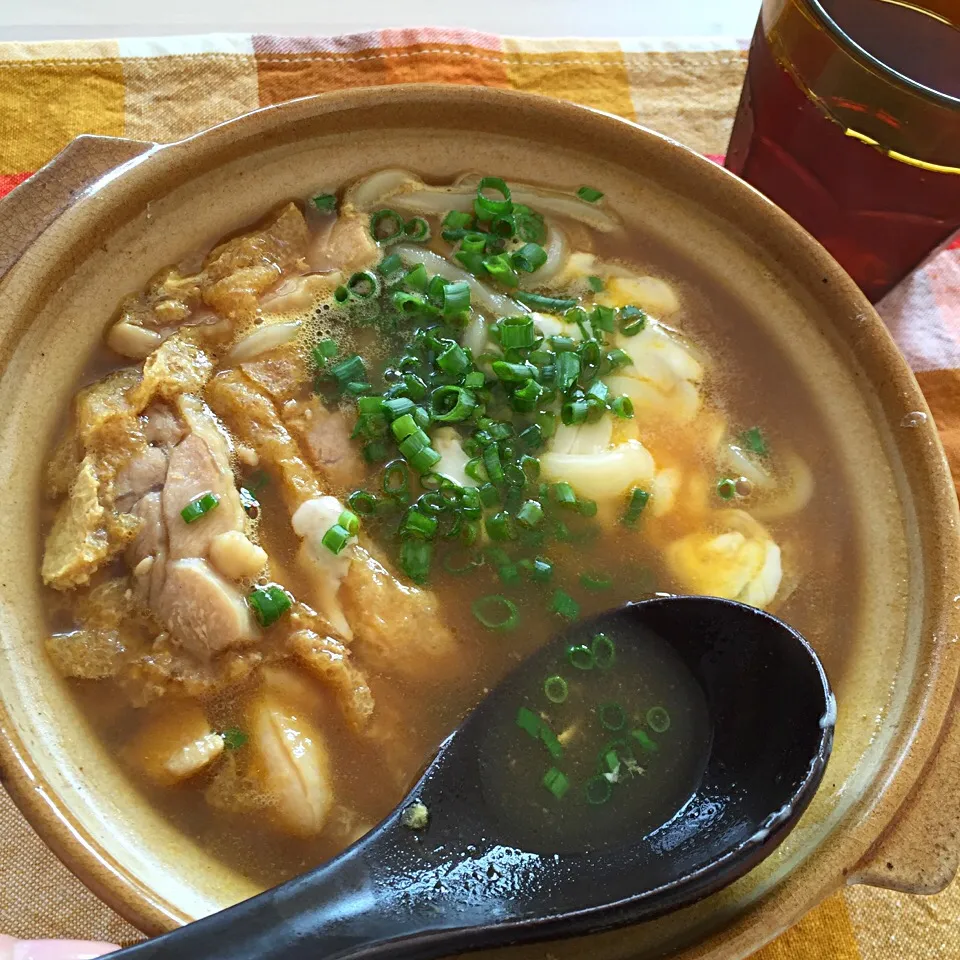 鶏カレーうどん|お山さんさん