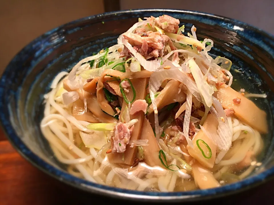 メンマ入り ねぎチャーシュー温めん2|半田手延べそうめんの店 阿波や壱兆さん