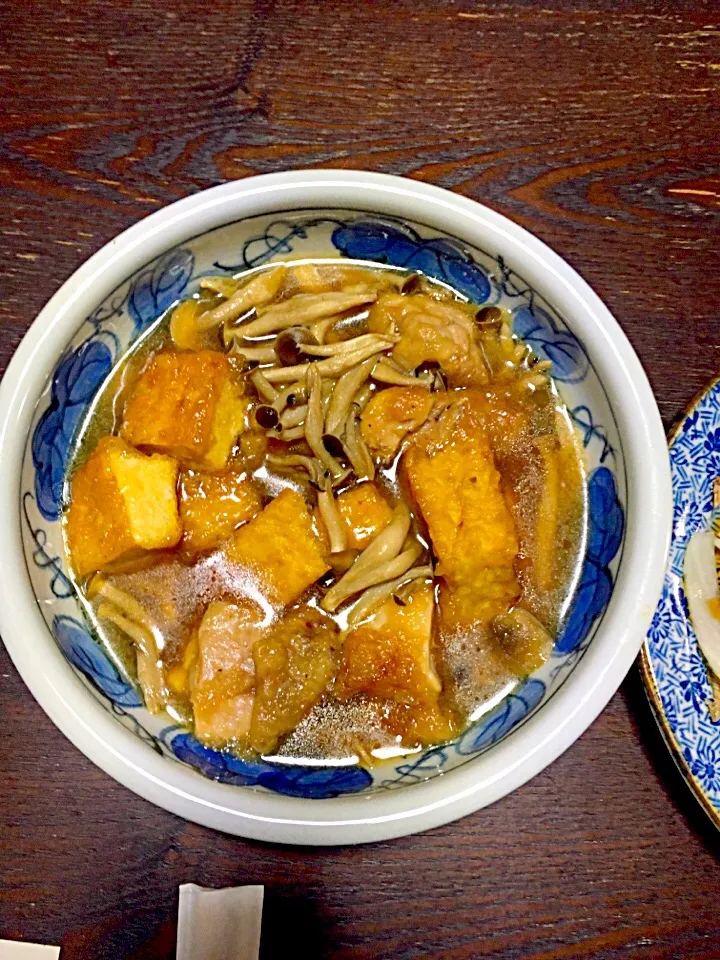 鶏肉と厚揚げとしめじ🍄|悠里さん