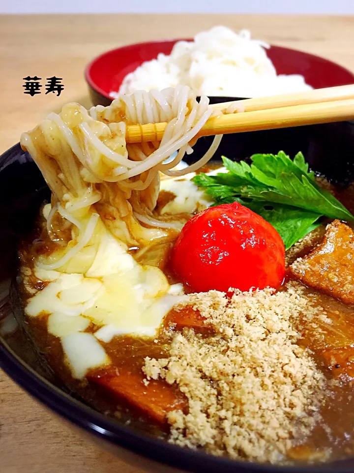 マンナン大豆カレー素麺|かずきっちんさん