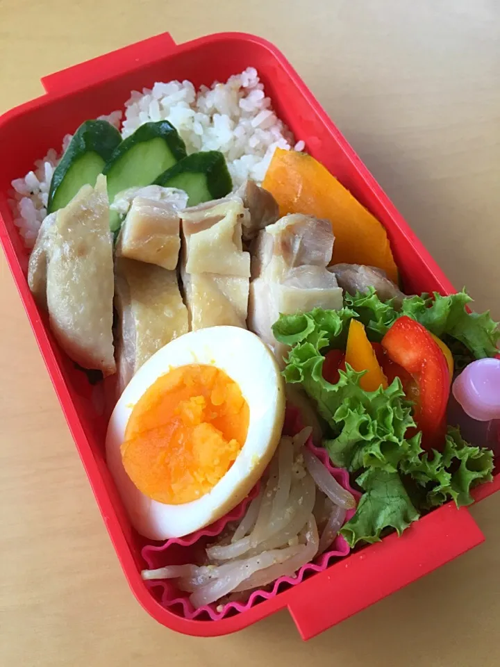 Snapdishの料理写真:シンガポールチキンライス弁当|chabiさん