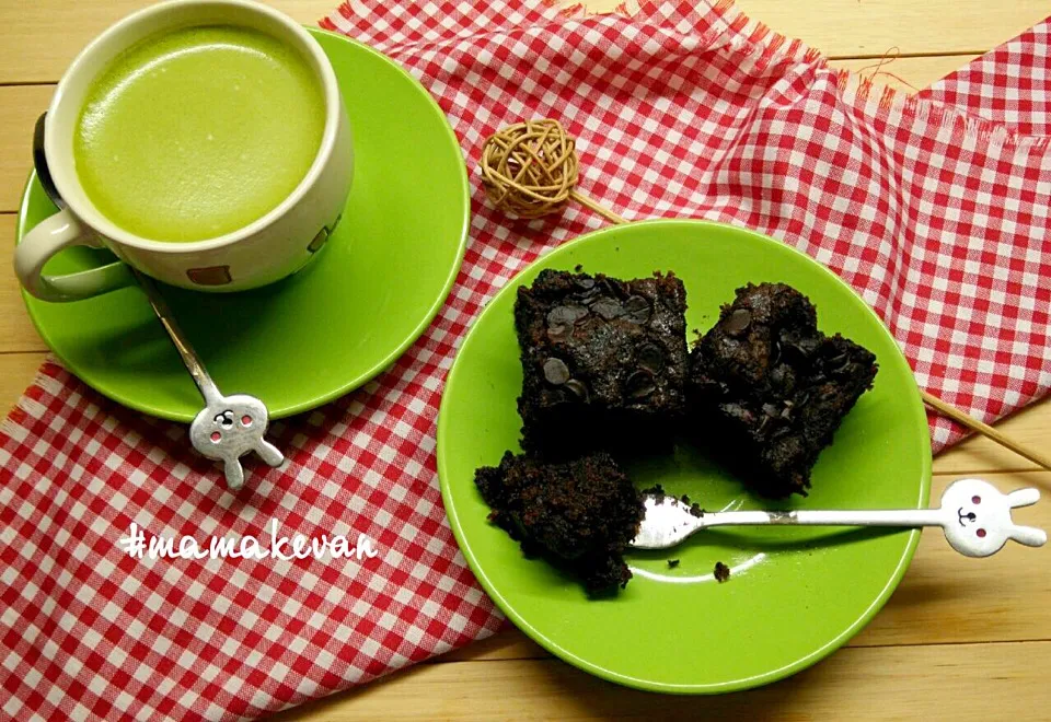 Greentea Latte & Brownies|meilizaさん