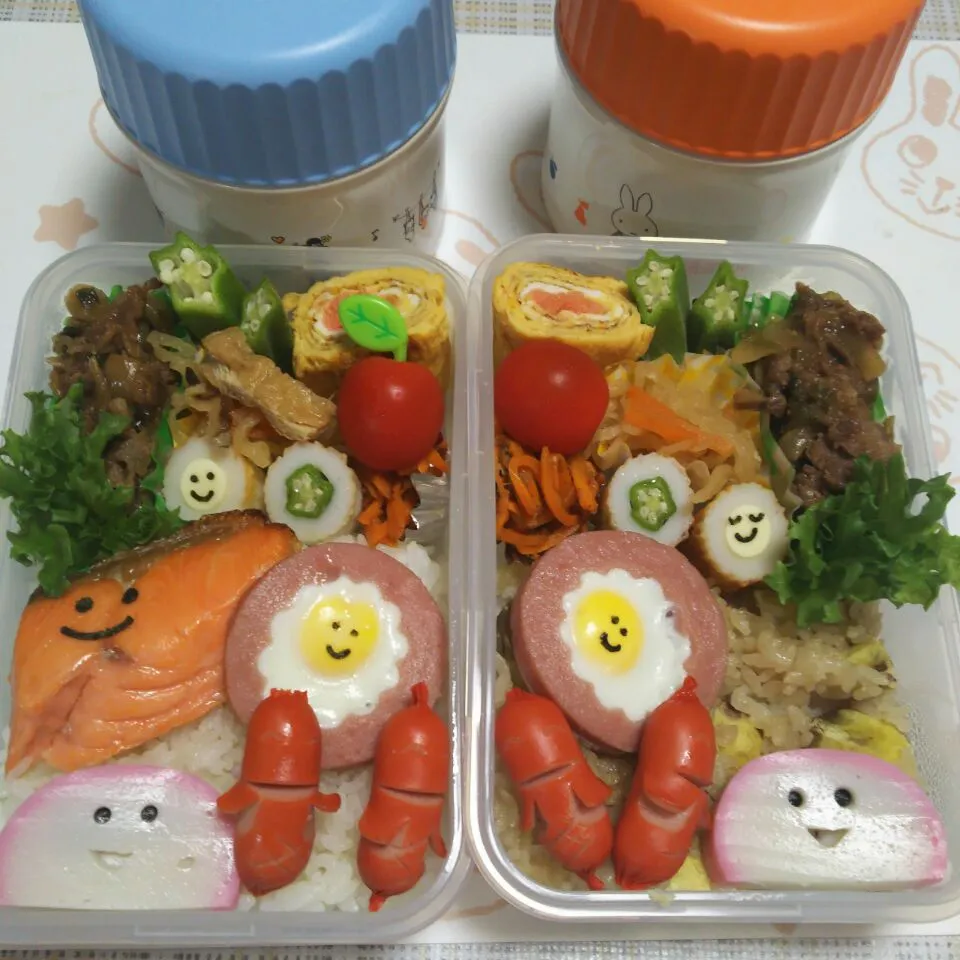 Snapdishの料理写真:9月27日(火)　高校生女子＆オレ弁当|クッキングおやぢさん