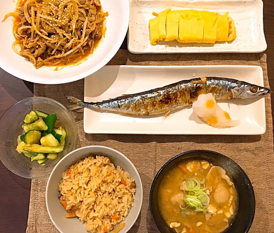 Snapdishの料理写真:✨秋刀魚定食✨|mii’s⭐️お家ご飯さん