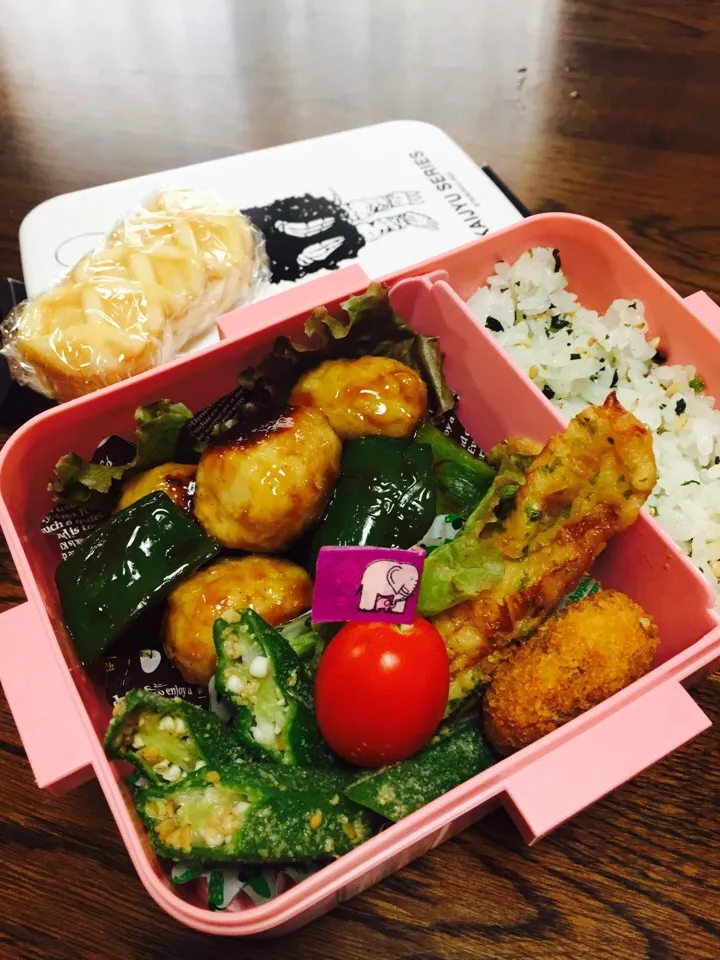 Snapdishの料理写真:今日の娘っちの お弁当|えみちさん