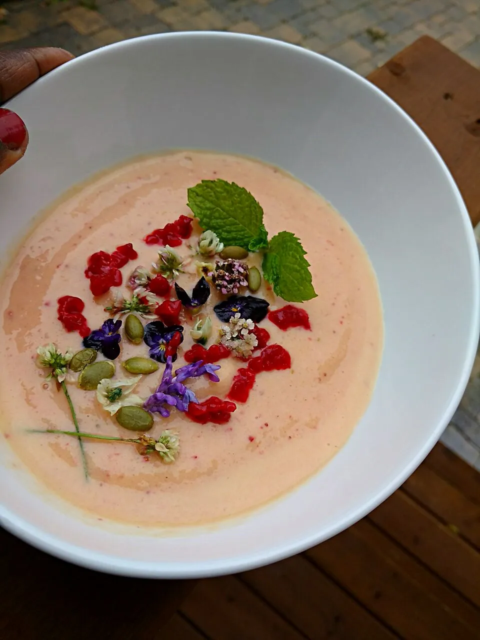 Homemade  mango strawberry Smoothie bowl|paulaさん