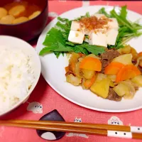 Snapdishの料理写真:はじめての肉じゃが|かなさん