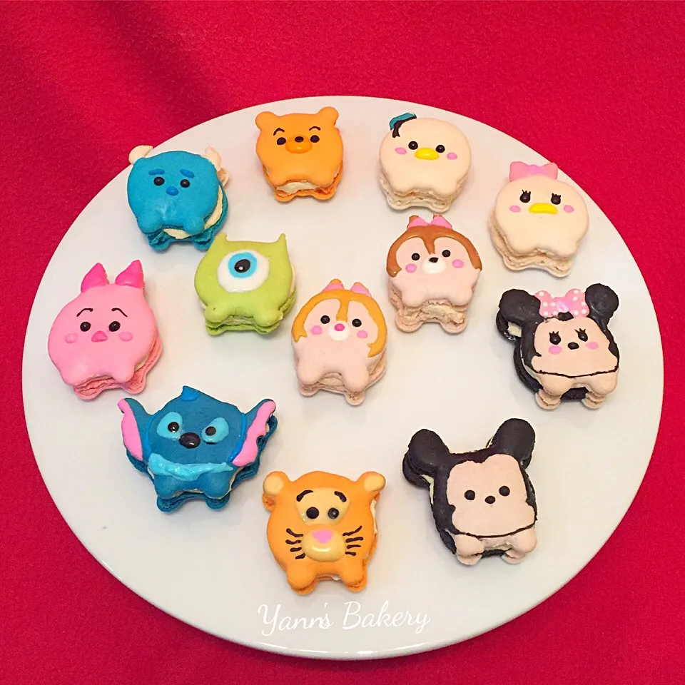 Homemade Tsum Tsum Macarons 
ツムツムのマカロン|Yannさん