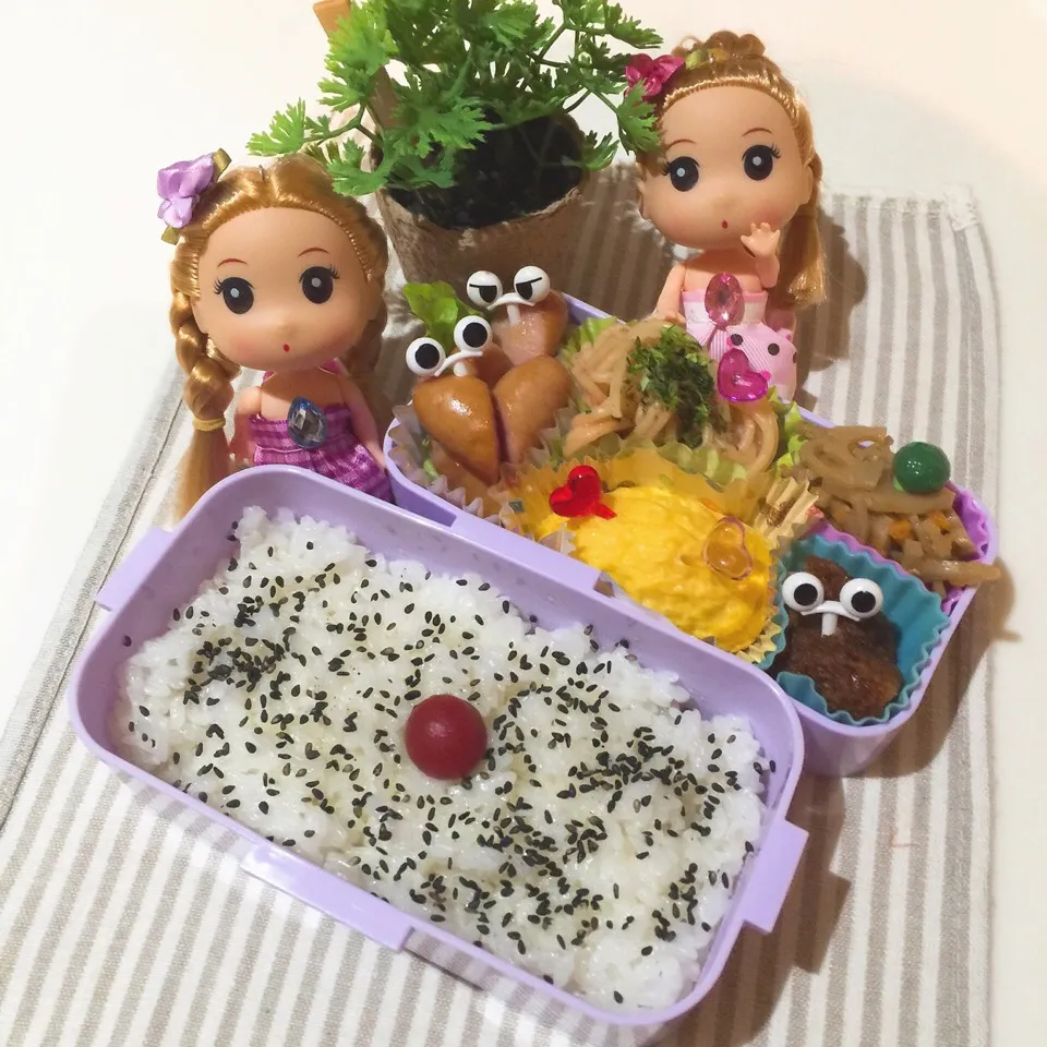 Snapdishの料理写真:9/28❤︎娘の日の丸弁当❤︎リクエスト2日目…(^^;;|Makinsさん