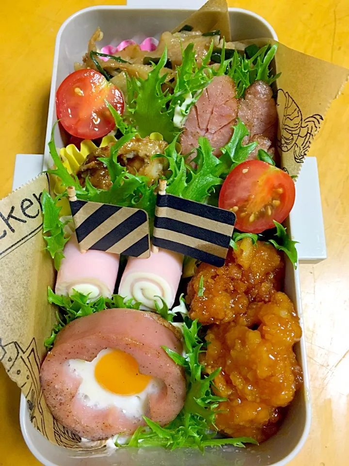 息子、テスト期間終了！
息子のお弁当再開です😅
頑張れ自分💪🏼😬|yukonbuさん