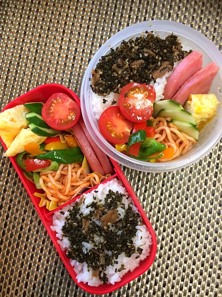 Snapdishの料理写真:母さん&娘のお弁当〜♬*ﾟ|kiyomiさん