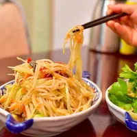 Somtam...
This is spicy salad|Chu Sanさん