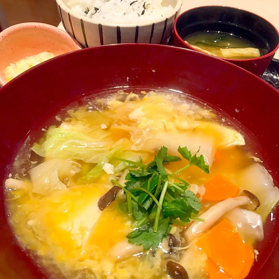 手造り豆腐のトロトロ煮定食|ちな姉＠水ノ智南英さん