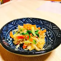 Snapdishの料理写真:セロリと切り干し大根の炒め物|nori369さん